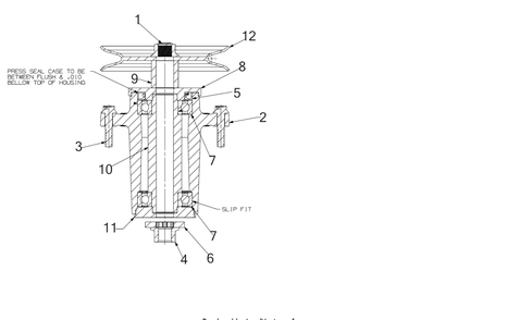 Spindle Diagram and Parts List for ZTXS4-54KH (47RSCAB7A10)(2023) Cub Cadet Lawn Tractor